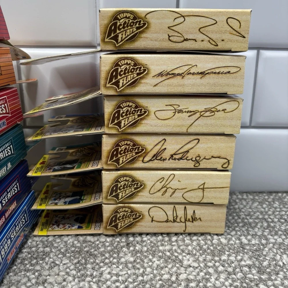 1999 Topps Action Flats Baseball Complete Set 12 Orig Box Jeter Bonds‎ Griffey - Picture 15 of 16